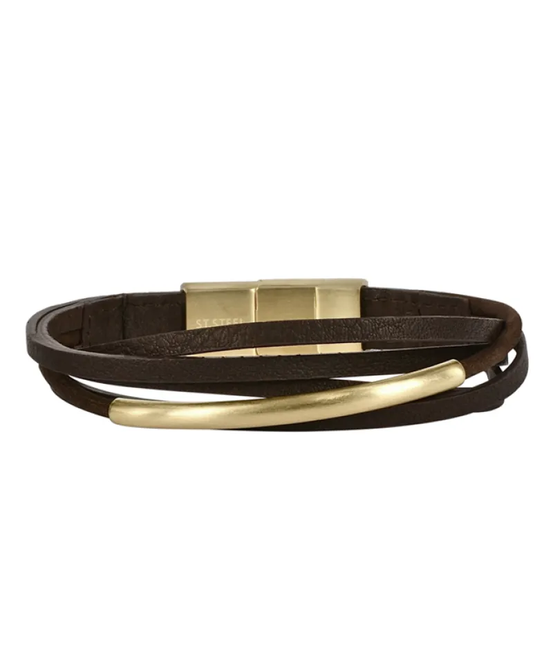 Arock Andy Brunt/Guld 363713>Armband New