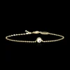 G Bezel Guld 5 mm, Crystal>Blomdahl Armband New