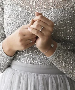 G Brilliance Plenary 10 mm, Crystal silver>Blomdahl Armband