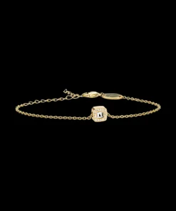 Guld Brilliance Cushion 8 mm, Crystal>Blomdahl Armband New