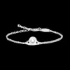 S Grand Bezel 8 mm, Crystal (silver)>Blomdahl Armband New
