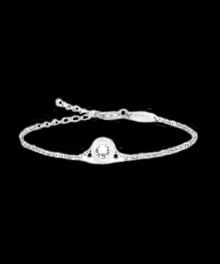 S Grand Bezel 8 mm, Crystal (silver)>Blomdahl Armband New