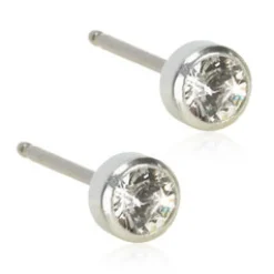 Örhängen Bezel Crystal 4 mm 15‑1401‑01>Blomdahl Best