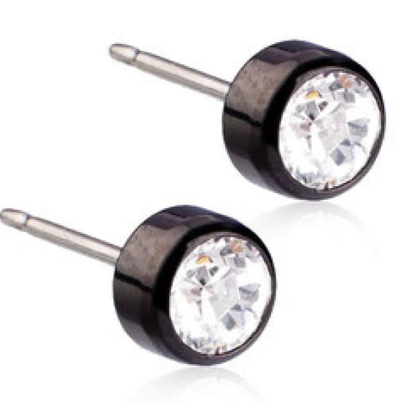 Örhängen Bezel Crystal 5 mm 15‑1524‑01>Blomdahl Sale