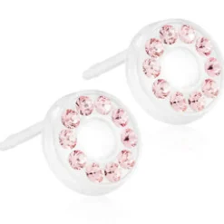 Örhängen Brilliance Puck Hollow Light Rose 15‑01191‑24>Blomdahl Clearance