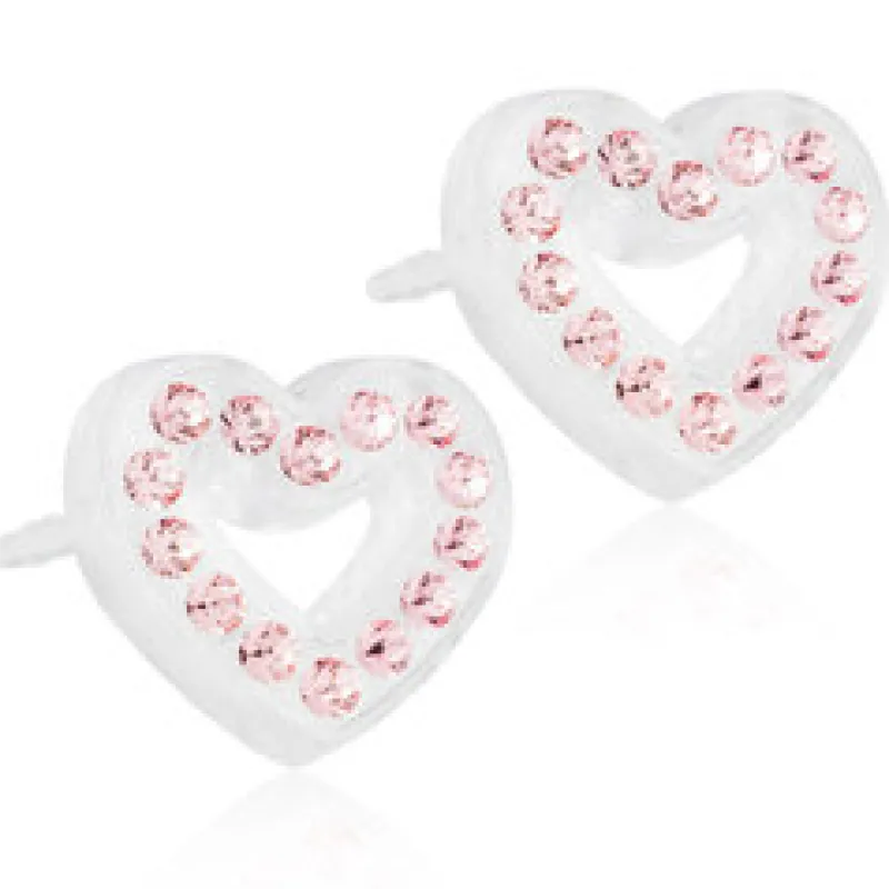 Örhängen Brilliance Heart Hollow Light Rose 15‑01121‑24>Blomdahl Clearance