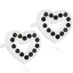 Örhängen Brilliance Heart Hollow Jet 15‑01121‑07>Blomdahl Best