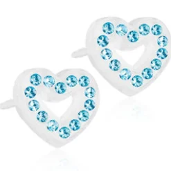 Örhängen Brilliance Heart Hollow Aquamarine 15‑01121‑05>Blomdahl Sale