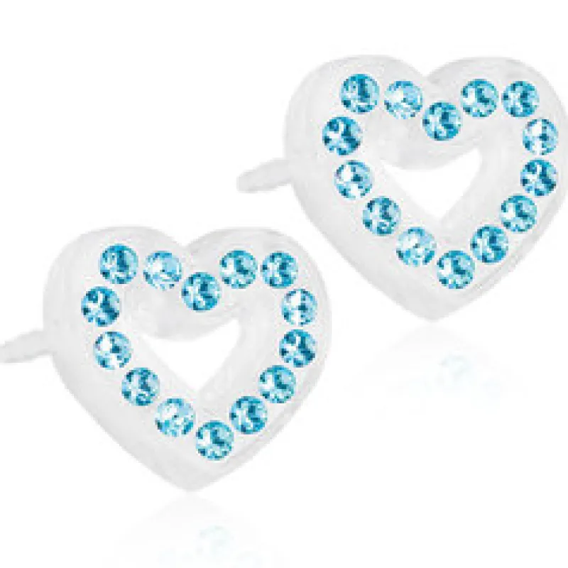 Örhängen Brilliance Heart Hollow Aquamarine 15‑01121‑05>Blomdahl Sale