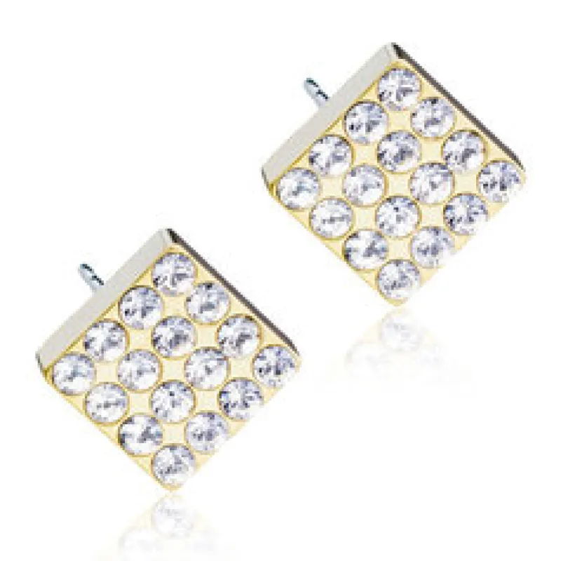 Örhängen Brilliance Square Crystal 15‑1392‑01>Blomdahl Best