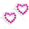 Örhängen Brilliance Heart Hollow Fuchsia 15‑01121‑09>Blomdahl Clearance