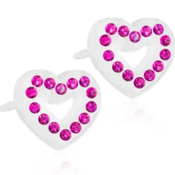 Örhängen Brilliance Heart Hollow Fuchsia 15‑01121‑09>Blomdahl Clearance