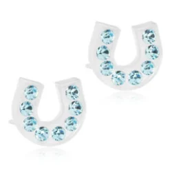 Örhängen Brilliance Horseshoe Aquamarine 15‑01127‑05>Blomdahl Hot