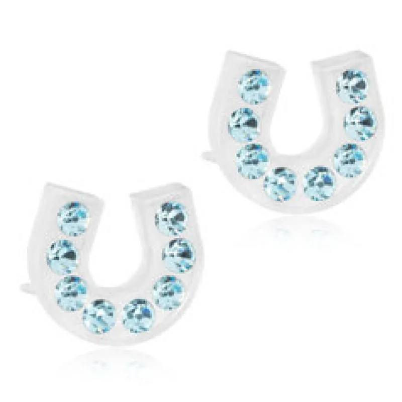 Örhängen Brilliance Horseshoe Aquamarine 15‑01127‑05>Blomdahl Hot