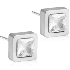 Örhängen Grand Square CZ White 15‑1220‑301>Blomdahl Outlet
