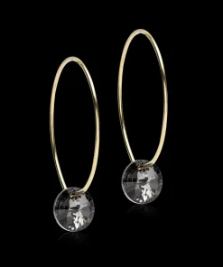 Örhängen GT Ear Ring 25 mm, Round 8 mm, Black diamond 15-1381-4812>Blomdahl Clearance