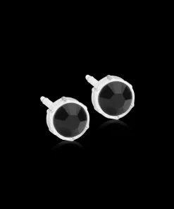 Örhängen MP Bezel 6 mm Jet 15-0109-07>Blomdahl Discount