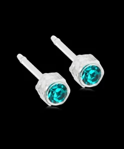 MP Bezel 4 mm, Blue zircon>Blomdahl Örhängen Clearance