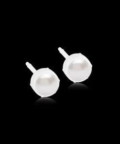 Örhängen MP Bezel Pearl 6 mm, White 15-0109-59>Blomdahl