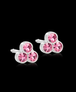 MP Clover 6 mm, Rose>Blomdahl Örhängen