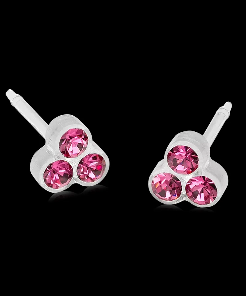 MP Clover 6 mm, Rose>Blomdahl Örhängen