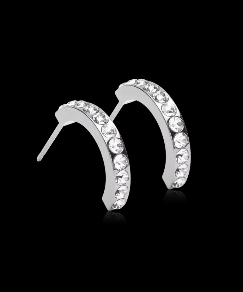 Örhängen NT Pendant Brilliance Curved 15 mm , Crystal 15-12147-01>Blomdahl Discount