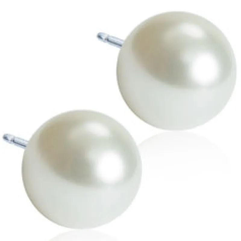 Örhängen Pearl White 10 mm 15‑1237‑59>Blomdahl Hot