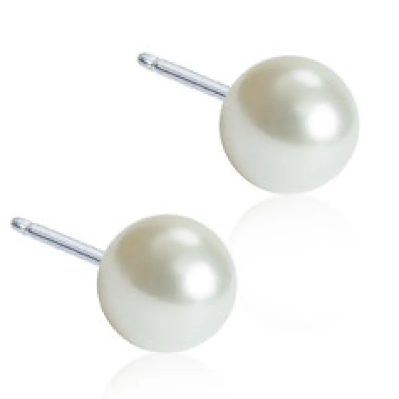 Örhängen Pearl White 5 mm 15‑1232‑59>Blomdahl