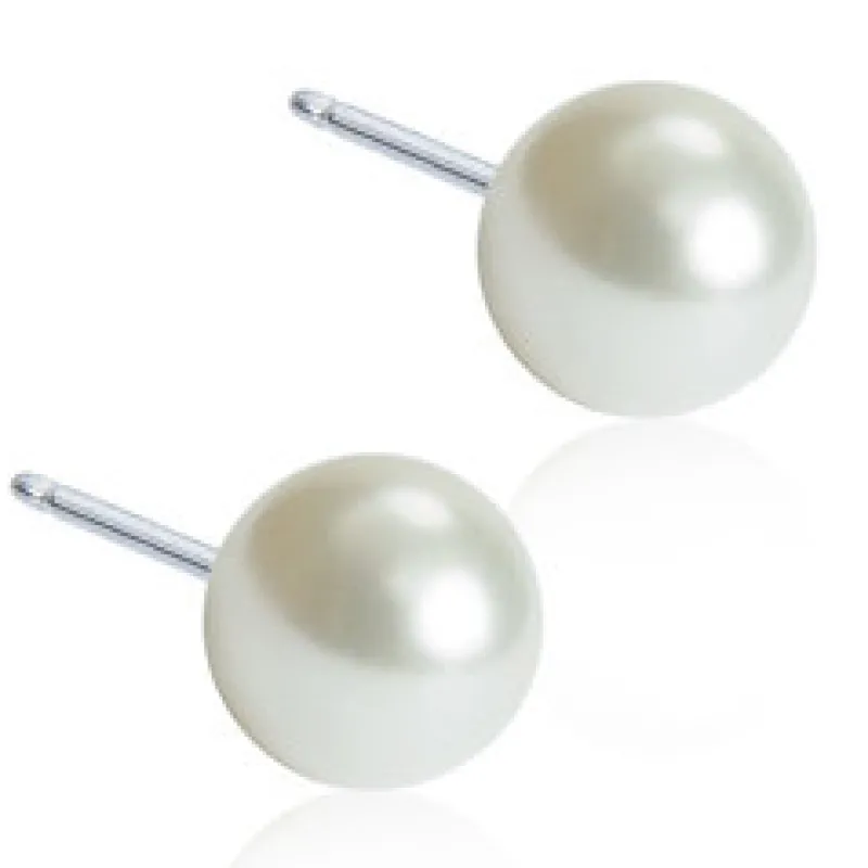 Örhängen Pearl White 6 mm 15‑1233‑59>Blomdahl Outlet