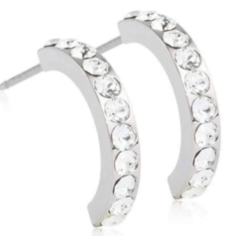Örhängen Pendant Brilliance Curved Crystal 15‑12147‑01>Blomdahl New