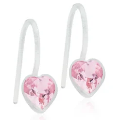 Örhängen Pendant Fixed Heart Light Rose 15‑0180‑2124>Blomdahl Discount
