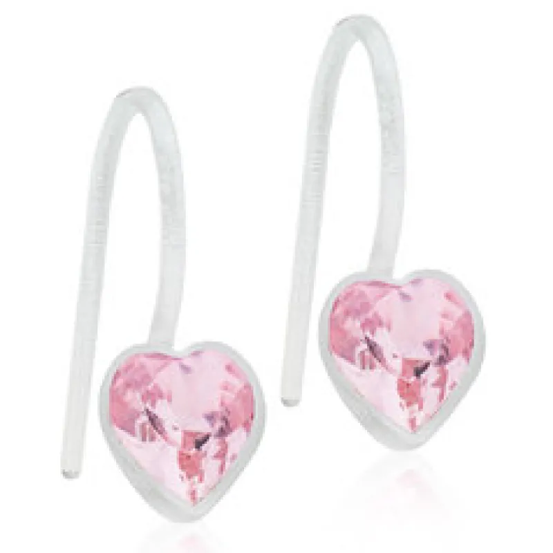 Örhängen Pendant Fixed Heart Light Rose 15‑0180‑2124>Blomdahl Discount
