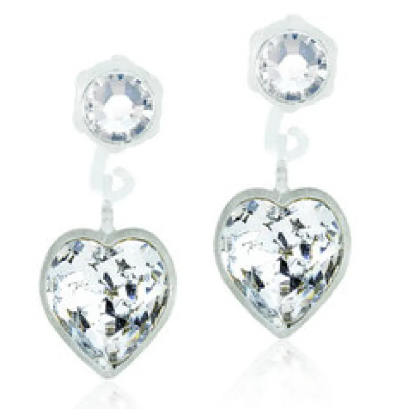 Örhängen Pendant Heart Crystal 15‑0103‑2101>Blomdahl Outlet