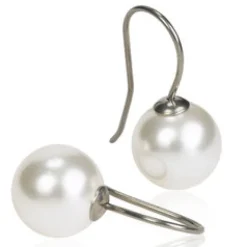 Örhängen Pendant Pearl White 15‑1238‑59>Blomdahl Sale