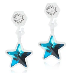 Örhängen Pendant Star Crystal Aquamarine 15‑0103‑0890>Blomdahl New