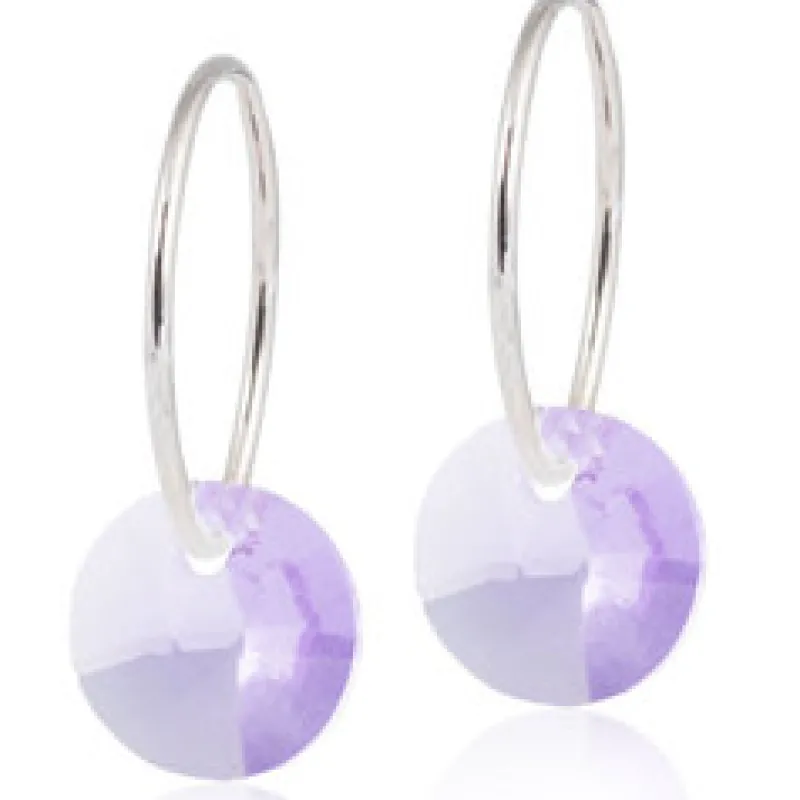 Örhängen Round Violet 15‑1248‑26>Blomdahl