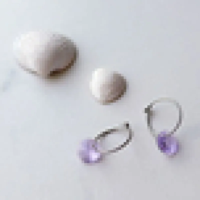Örhängen Round Violet 15‑1248‑26>Blomdahl