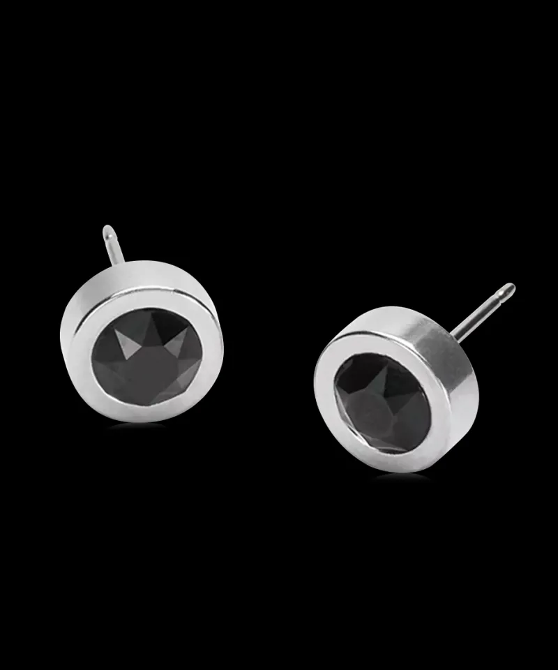 ST Grand Bezel 8 mm, Black>Blomdahl Örhängen Sale