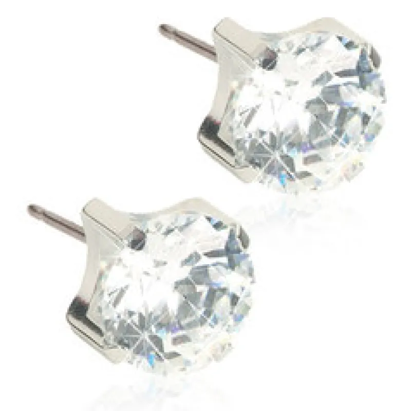 Örhängen Tiffany CZ White 7 mm 15‑1415‑30>Blomdahl Outlet