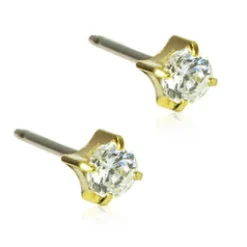 Örhängen Tiffany CZ White 4 mm 15‑1303‑30>Blomdahl Outlet