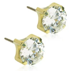 Örhängen Tiffany CZ White 7 mm 15‑1315‑30>Blomdahl Clearance
