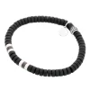 By Billgren , kokosnöt, svart/brun/stål – 8191>Armband Online