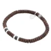 By Billgren , kokosnöt, brun/svart/stål – 8192>Armband Clearance