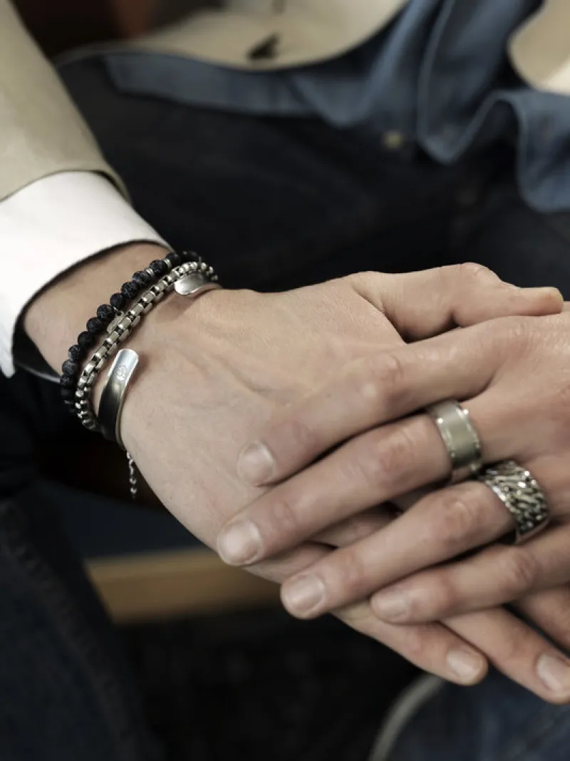 By Billgren , konkav cuff, silver – 8164>Armband Online