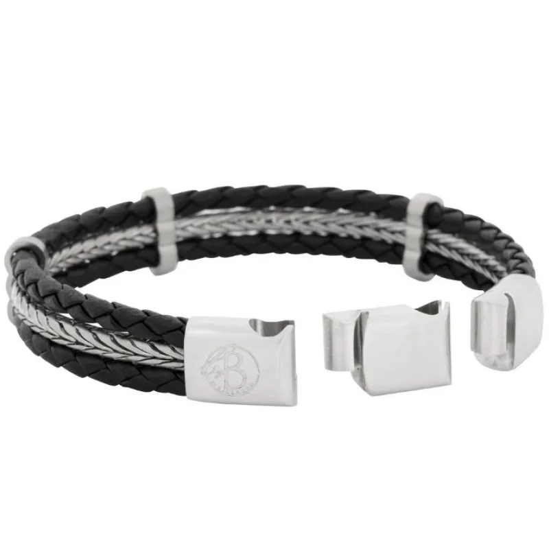 By Billgren Stål och Läder Svart>Armband Hot