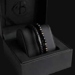 By Billgren sset, beads/läder, svart/guld – 8125-8161>Armband Online