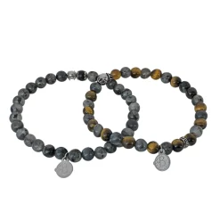 By Billgren sset, beads, jord/grå – 8115-8139>Armband Sale