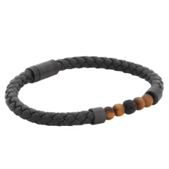 By Billgren sset, läder/beads, svart/brun – 8188-8160><noscript><img width=