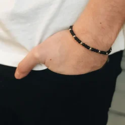 By Billgren Beads, mattsvart/stål – 8945>Armband Sale