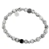 By Billgren Beads, Howlite, vit/svart – 8948>Armband Hot
